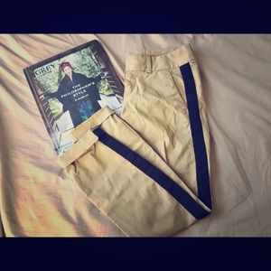 J. Crew Andie Chino's w/ Black Tape at Sideseam